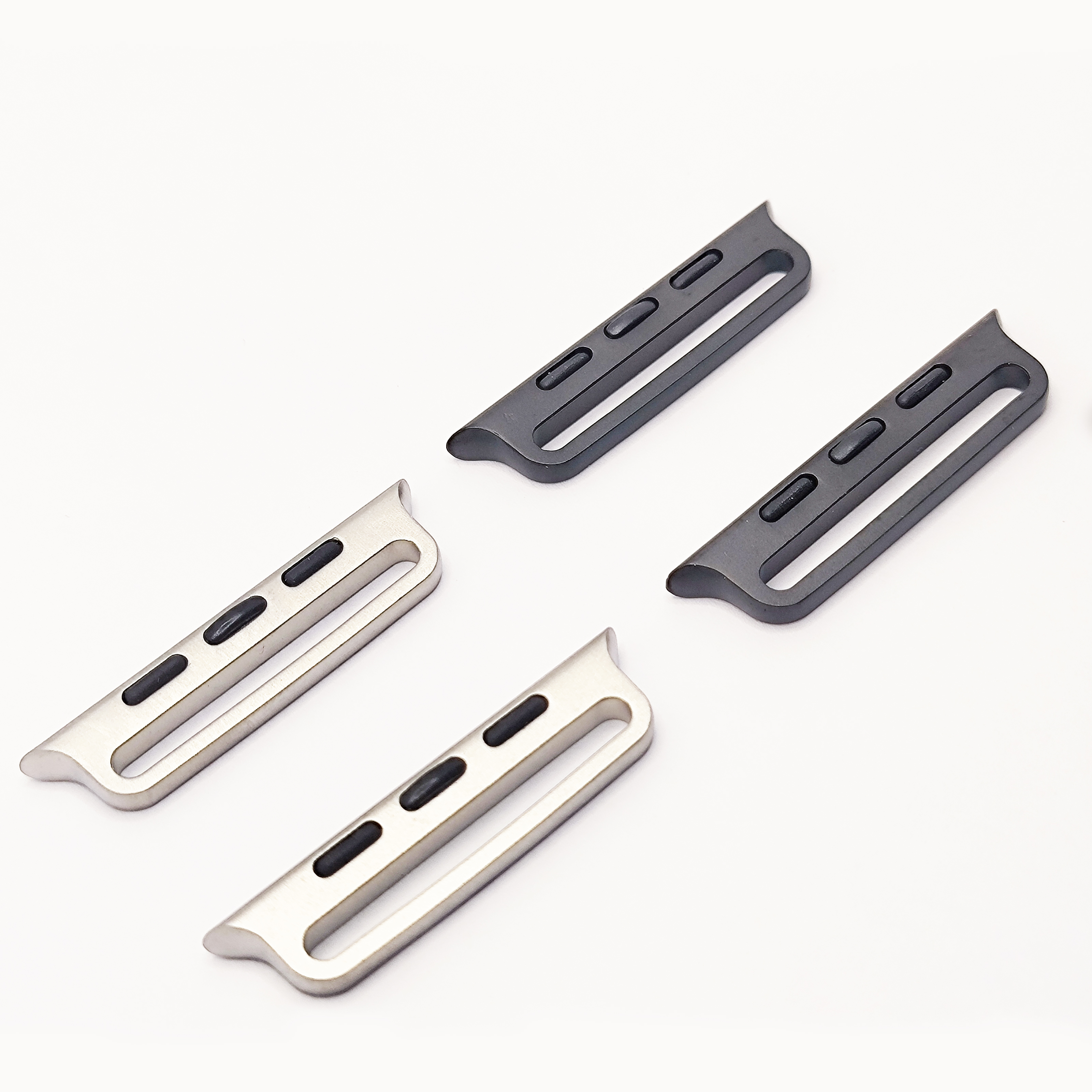 适用于苹果手表的中粒连接器 · 米兰款
Slot-style Band Adapter — Milanese Style, Compatible with Apple Watch细节展示
适用于苹果手表的中粒连接器 · 米兰款
Slot-style Band Adapter — Milanese Style, Compatible with Apple Watch detail view