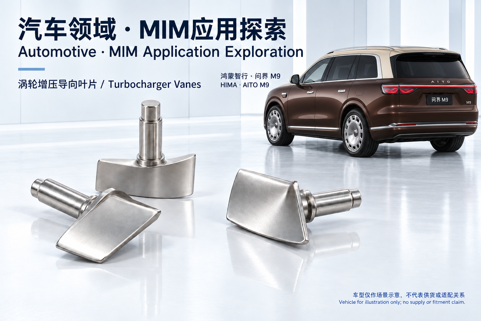 汽车领域 / Automotive — MIM应用示意
MIM application illustration